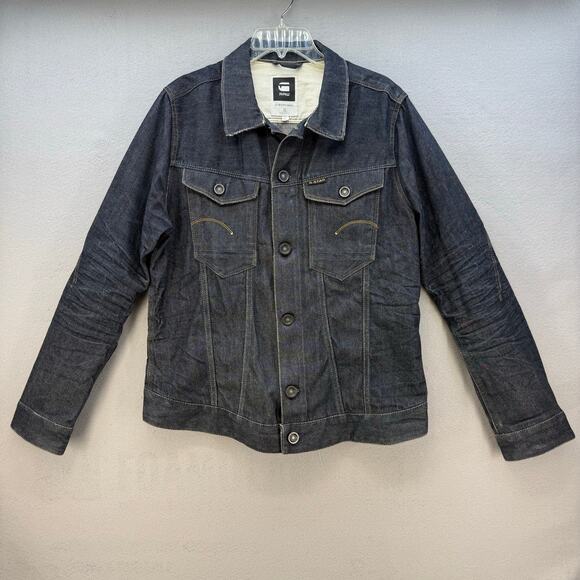 G-Star Other - G-Star Raw Denim Jacket Men's XL Dark Blue Preppy Jean Jacket Business Casual